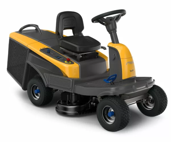 Tondeuse autoportée sur batterie Stiga Swift 372e avec 2 batteries 5 + 2 batteries 7,5 Ah - modèle 2025-Neuf